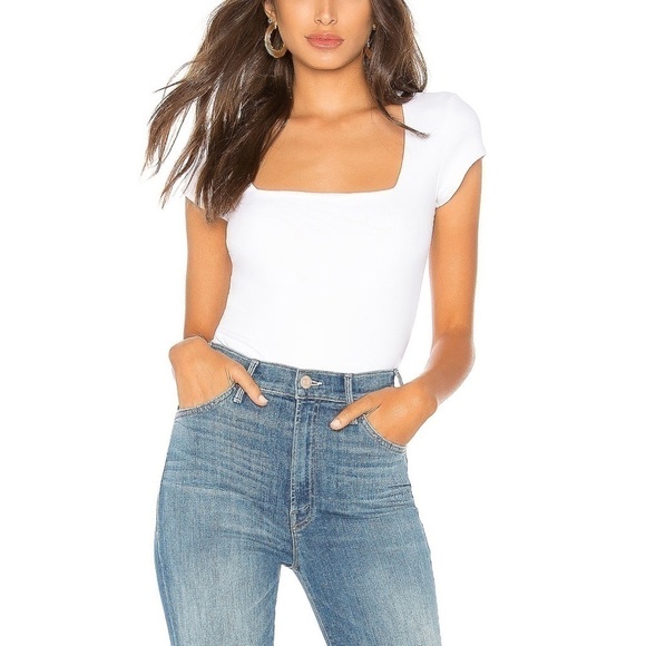 Tops - FREE PEOPLE: White Bodysuit - Size S
